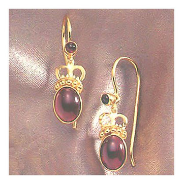 Queen Bess Garnet Earrings