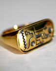 Ramses II Cartouche Ring - Gold-Plated