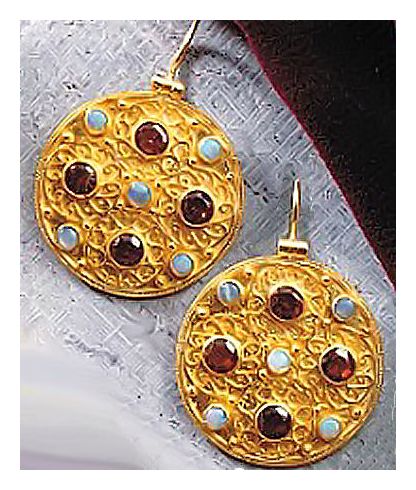 大英博物館 エリザベス1世の国璽レプリカ ravenna-garnet-and-opal-
