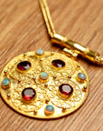 Ravenna Garnet and Opal Necklace