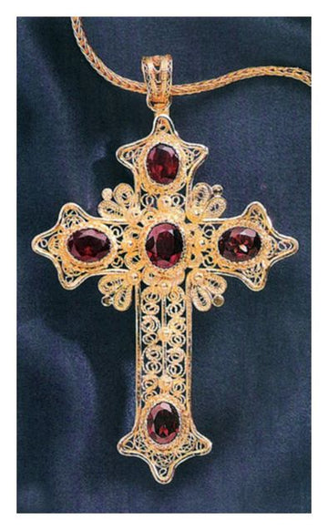 Romanov Garnet Cross Necklace