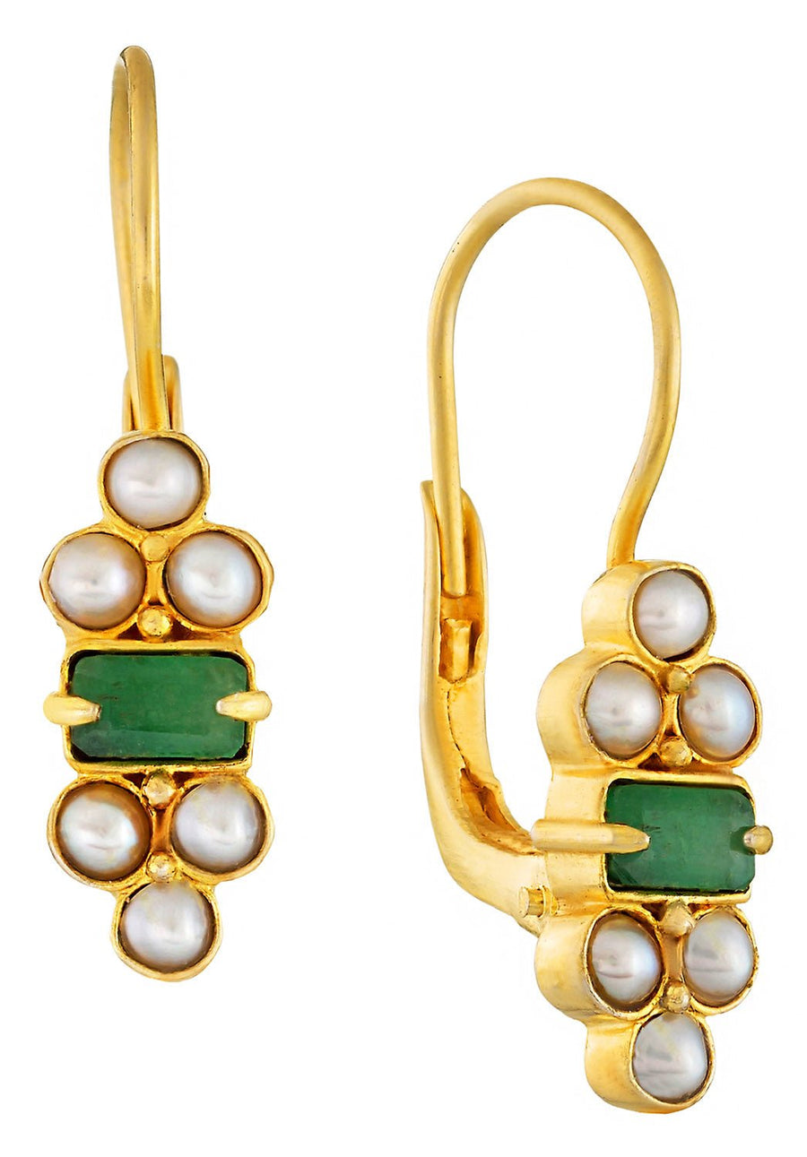 Royal Pavilion Emerald Earrings
