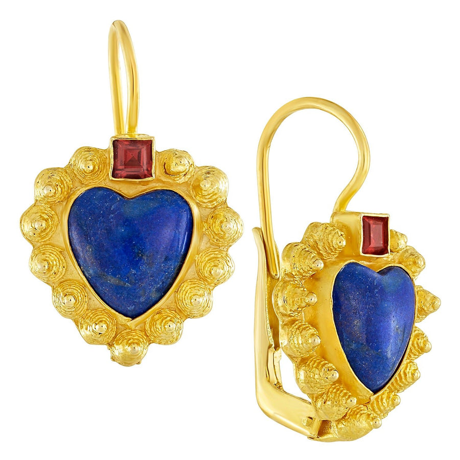 Saint Valentine's Lapis Earrings