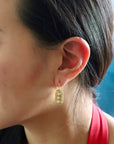 Salisbury Cross Onyx Earrings
