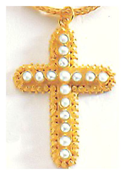 Salisbury Pearl Cross Necklace