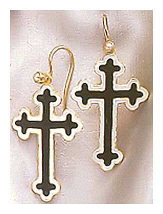 Santa Lucia Cross Earrings