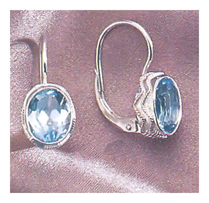 Sea of Marmara Blue Topaz Earrings