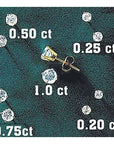 Sparkle 14k Gold and 0.2 Carat Diamond Studs
