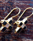 St. Albans Cross Sapphire Earrings