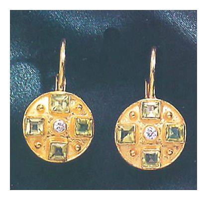 St Albans Peridot Earrings