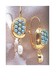 Sultaness Of Delhi Turquoise Earrings