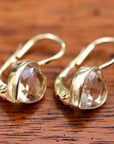 Sweetheart Solitaire Citrine Earrings