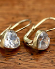 Sweetheart Solitaire Cubic Zirconia Earrings