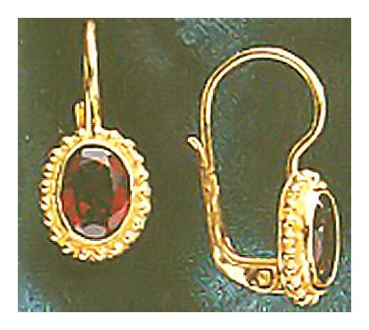 Symphony Garnet Earrings