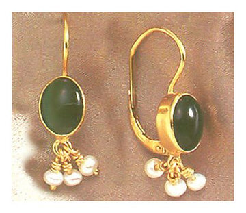Tarantella Onyx and Pearl Earrings