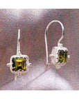 Thessaly Peridot Silver Earrings