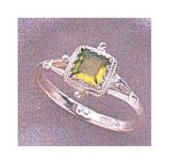 Thessaly Peridot Silver Ring
