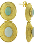 Tiered Empire Opal Earrings
