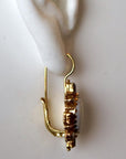 Trafalgar Garnet and Pearl Earrings