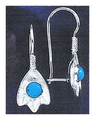 Turquoise Frond Earrings