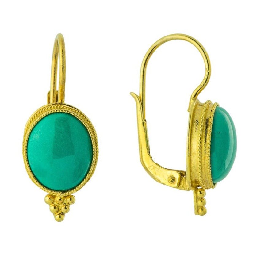 Turquoise Rendezvous Roman Earrings