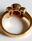 Vena Amoris 14k Gold and Champagne Diamond Ring