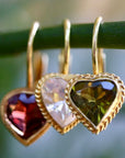 Victorian Heart Cubic Zirconia Earrings