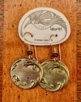 Vintage Laurel Burch Dragon Gold-Plate Earrings