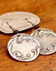 Vintage Laurel Burch Dragon Silver-Plate Earrings