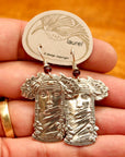 Vintage Laurel Burch Dryad Silver-Plate Earrings