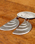 Vintage Laurel Burch Golden Ratio Silver-Plate Earrings