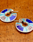 Vintage Laurel Burch May the Fourth Silver Earrings