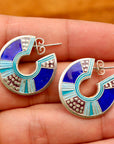 Vintage Laurel Burch May the Fourth Silver Earrings