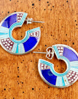 Vintage Laurel Burch May the Fourth Silver Earrings