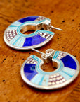 Vintage Laurel Burch May the Fourth Silver Earrings