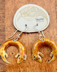 Vintage Laurel Burch Salamander Silver Earrings