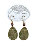 Vintage Laurel Burch Spring Flowers Gold-Plate Earrings