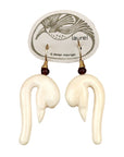 Vintage Laurel Burch Swan Gold-Plate Earrings