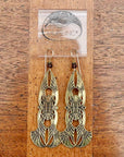Vintage Laurel Burch Tribal Silver-Plate Earrings