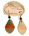 Vintage Laurel Inc Agate earrings