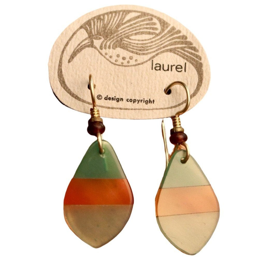 Vintage Laurel Inc Agate earrings