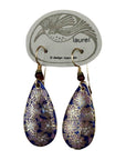 Vintage Laurel Inc Floral Dangle Gold-Vermeil Earrings