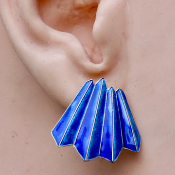 Vintage Shashi Blue Pencil Earrings