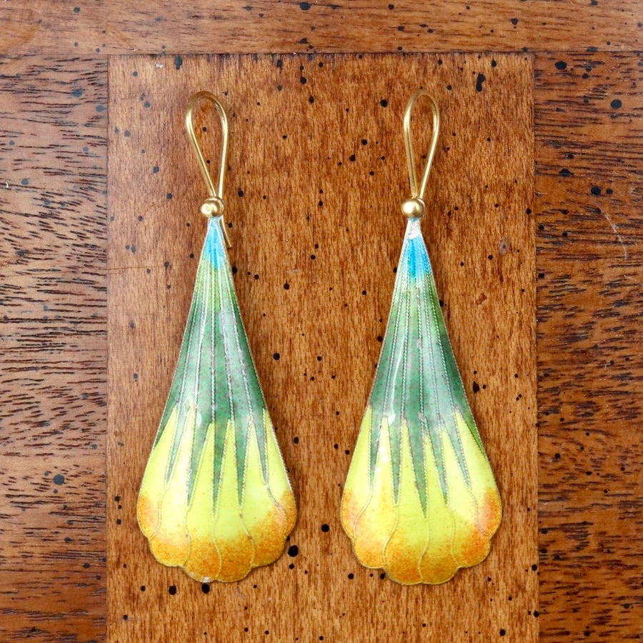 Vintage Shashi Cornflower Earrings