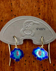 Vintage Shashi Dainty Orchid Earrings