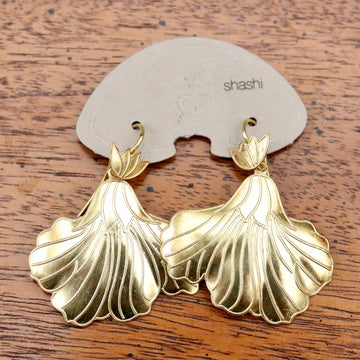 Vintage Shashi Iris Gold-Vermeil Earrings