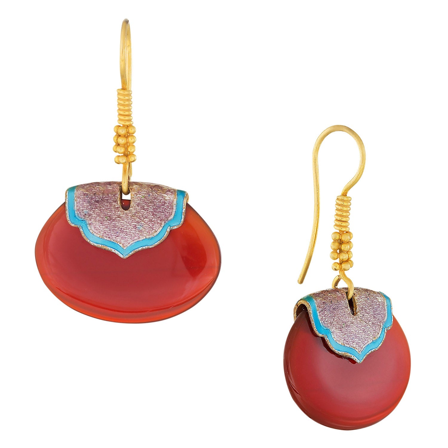 Vintage Shashi Karma Carnelian Earrings Museum of Jewelry