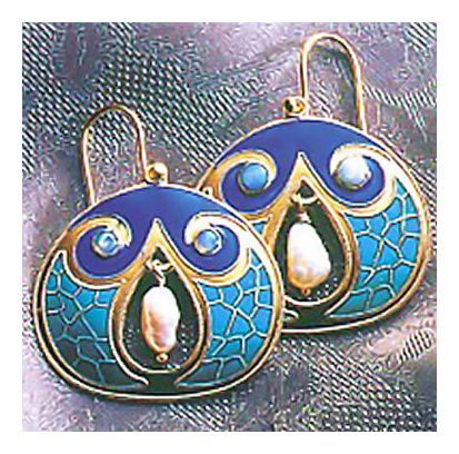 Vintage Shashi Mediterranean Earrings