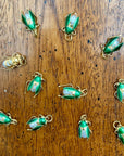 Vintage Shashi Pearl Bee Charm, Green