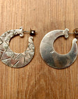 Vintage Shashi Slug Silver Earrings